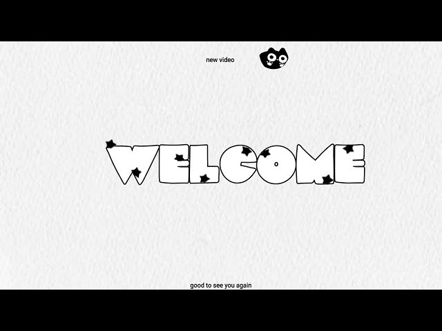 Cute Aesthetic Black Kitty Theme Intro Template 🖤🐱 | Free to Use | No Copyright