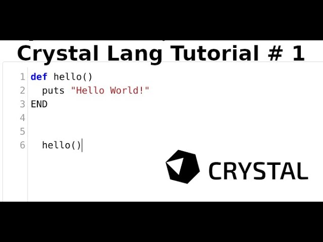 What is Crystal Language and how do I install it?