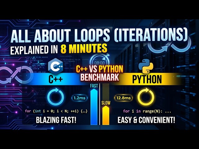Loops (Iterations): C++ vs Python | for, while, do-while & Performance Benchmark