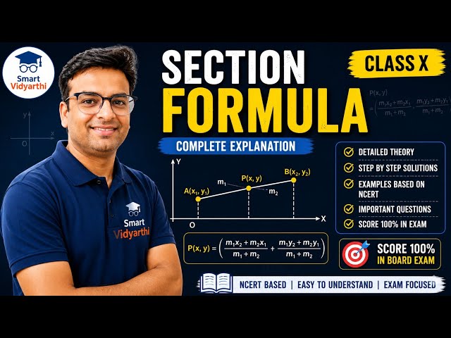 Master Section Formula in 1 Video | Class 10 Coordinate Geometry | Smart Vidyarthi