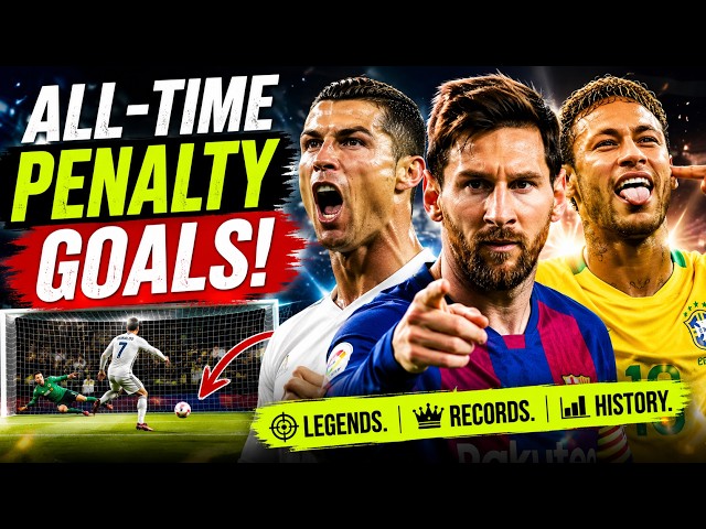 All-Time Penalty Goals - Lionel Messi,  Cristiano Ronaldo vs Neymar