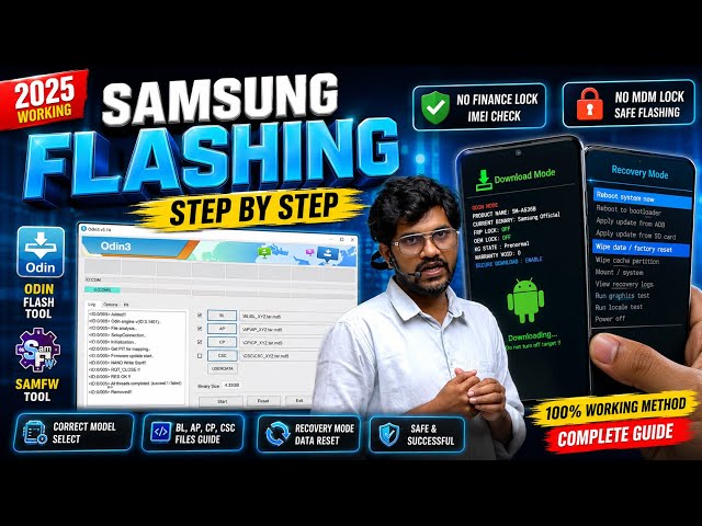Samsung Software Flashing Masterclass | Odin + SamFW Complete Guide