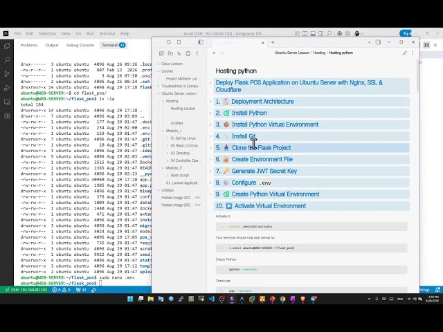 Deploy Python flask