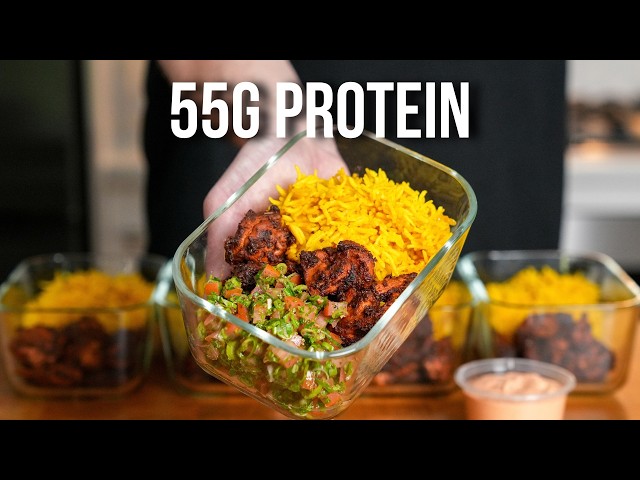 55g Protein Meal Prep That Doesn't Get Dry | Garlic Herb Chicken