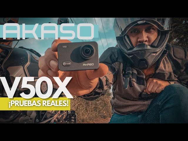 Nueva Cámara AKASO V50x PRUEBA EN MOTO / ¿Vale la Pena? REVIEW / Unboxing