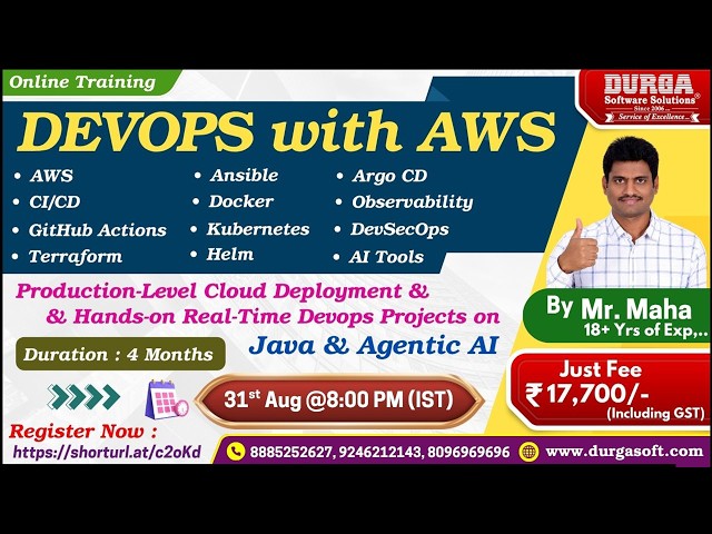 DEVOPS with AWS Online Training @ DURGASOFT