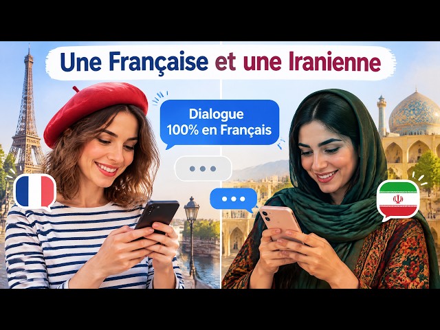 Learn French with a dialogue I Une Française et une Iranienne parlent des saisons et de leurs charme
