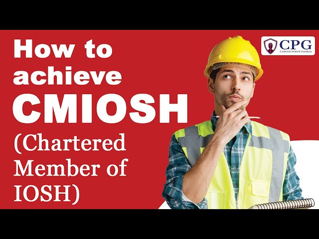 How to achieve CMIOSH I Chartered Member of IOSH  #othmlevel6 #nvq #iosh #safety #health