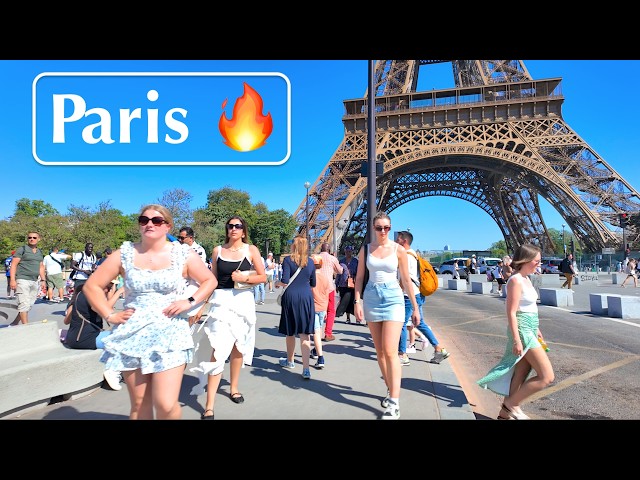 Paris, France 30°C 🔥- Paris walking tour - Paris Hottest weather, spring 2025 - 30 May 2025