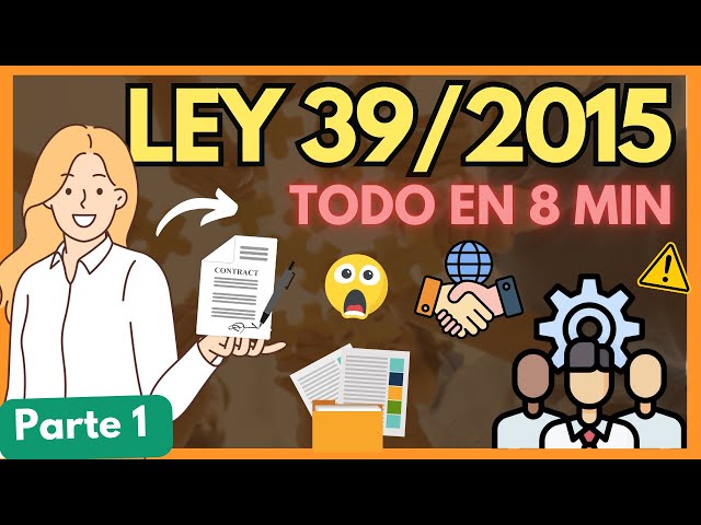 ➡️KEY POINTS to Law 39/2015: COMMON ADMINISTRATIVE PROCESS [ALL in 3 STEPS with EXAMPLES] "PART 1"
