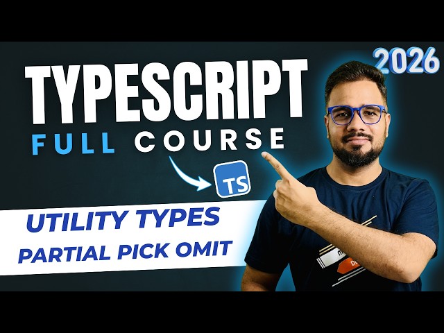 TypeScript Tutorial #39 - Partial, Pick & Omit Utility Types