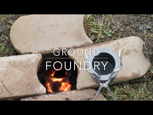 DIY ground metal foundry