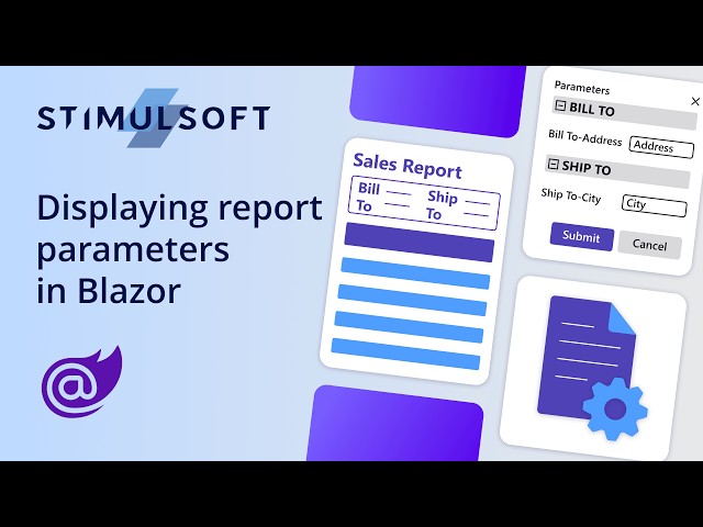 How to display report parameters in a dialog in Blazor reporting tool [2026]