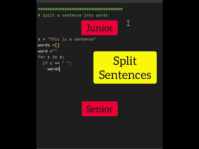How to split sentences in Python?