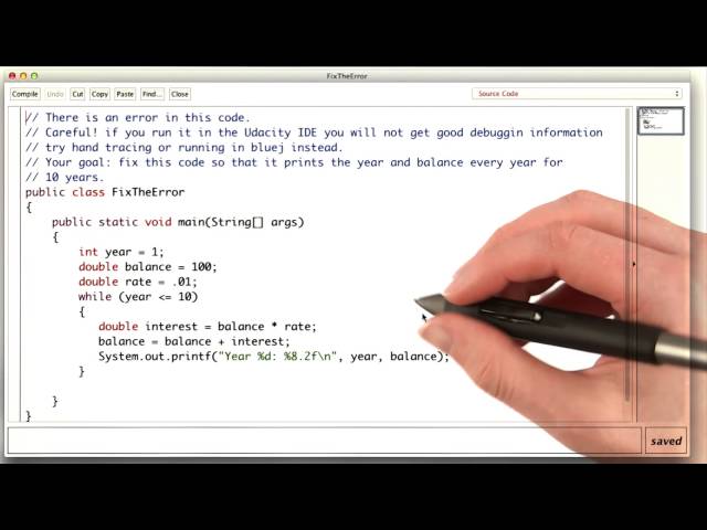 Fix the Error - Intro to Java Programming