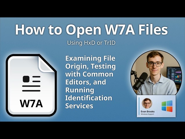 How to Open W7A Files (Uncommon File Extension)