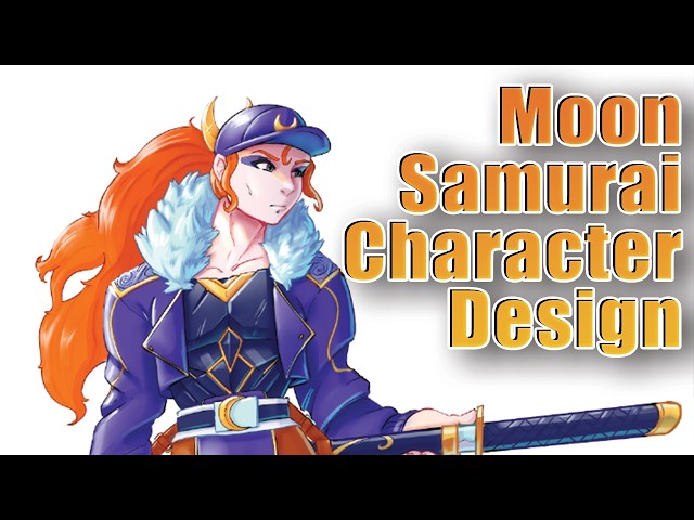 Drawing Visual Development process   Moon Samurai
