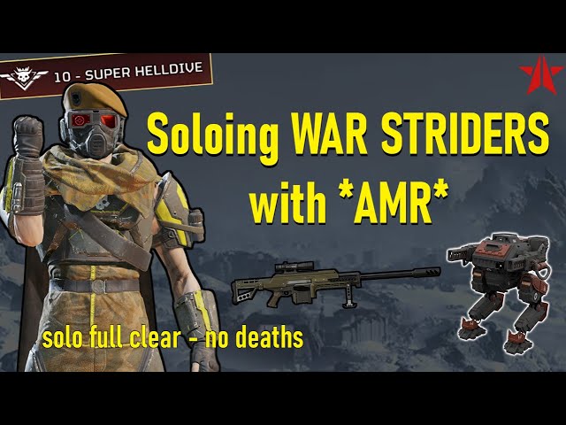 Helldivers 2 - The AMR Is Stronger Than You Think!! Super Helldive (solo full clear)
