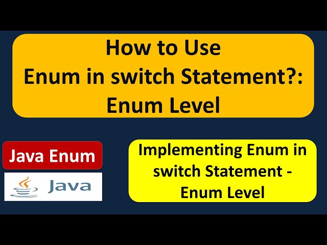 How to Use enum in switch Statement? - enum Leve | Java enum | enum in Java | Java Tutorial