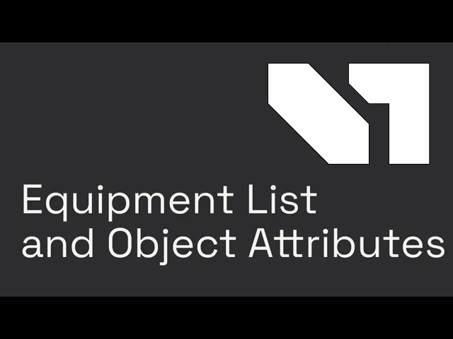 visTable®: Equipment List and Attributes