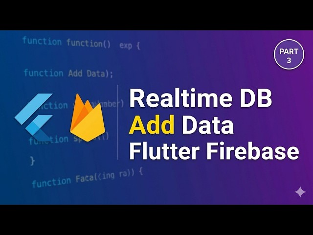 Flutter Firebase Add Data 🔥 Realtime Database Insert Tutorial (Beginner Guide)
