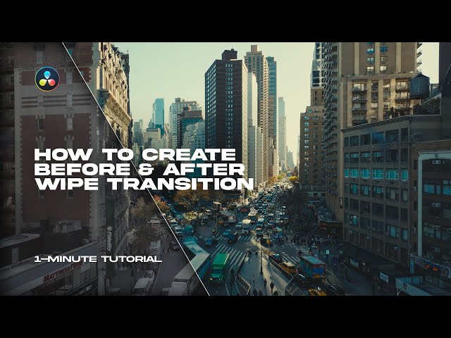 Before & After Wipe Transition In DaVinci Resolve | Fast Tutorial
