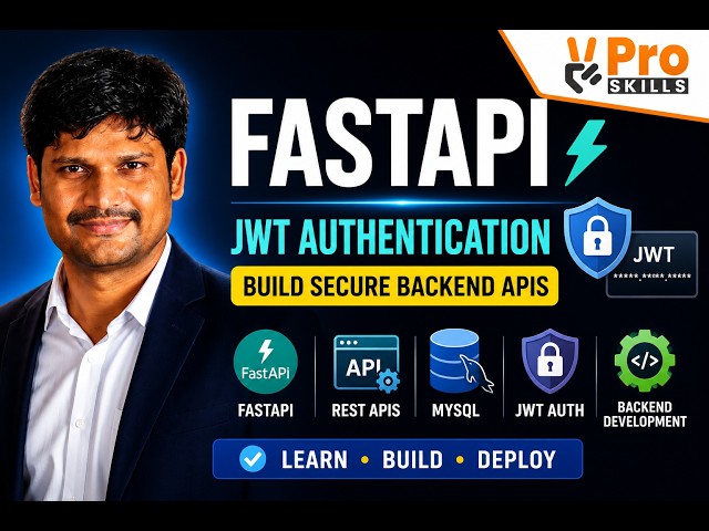 FastAPI Tutorial for Beginners | Backend APIs, MySQL & JWT Authentication | Python Course