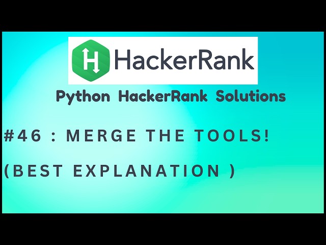 #46  Hackerrank : Merge the Tools! | Python HackerRank Solutions