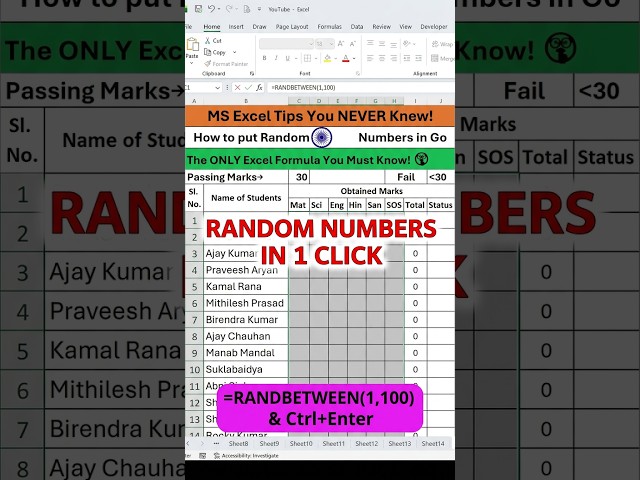 EXCEL HACK: Stop typing student scores manually! 🤫