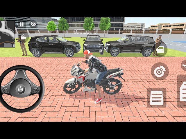 🎮 Franklin order by 3️⃣ black ⚫ car in Indian 🇮🇳 bike 💥 thift auto simulator 🎮