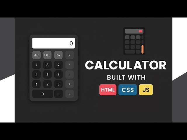 Calculator UI Demonstration | HTML, CSS & JavaScript Project