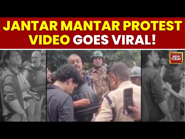 CJP Viral Video Shows Police Warning Organisers Before Jantar Mantar Protest | India Today