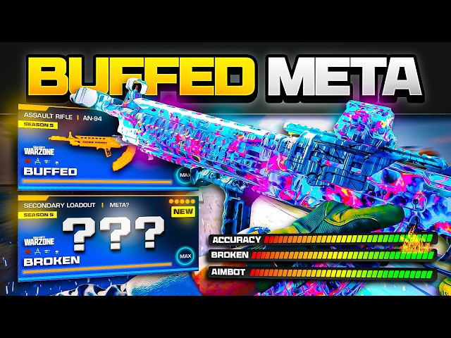 the BEST *BROKEN* META LOADOUT in Warzone after the NEW UPDATE! (BUFFED AN94 Setup)