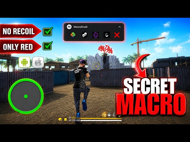 Free Fire New Android Macro📱Tutorial  | Macro Droid New Headshot Macro Script 📂