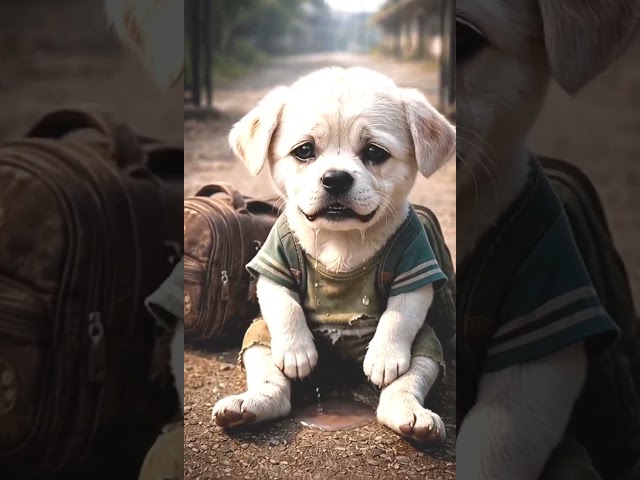 This Puppy Was Kicked From School… What Happened Next Is Shocking 😭#EmotionalStory#PuppyStory#viral