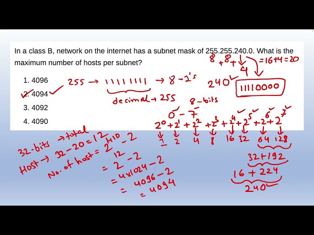 Computer Networks - Subnet Mask Question Explanation - GATE Exam