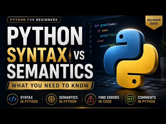 Python Syntax vs Semantics: What You Need To Know | Python for Beginners