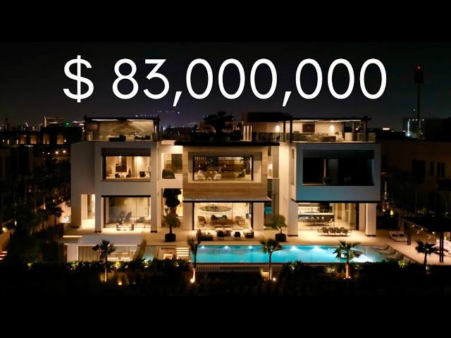 Inside a $83,000,000 Dubai Hills MEGA MANSION with a BUGATTI