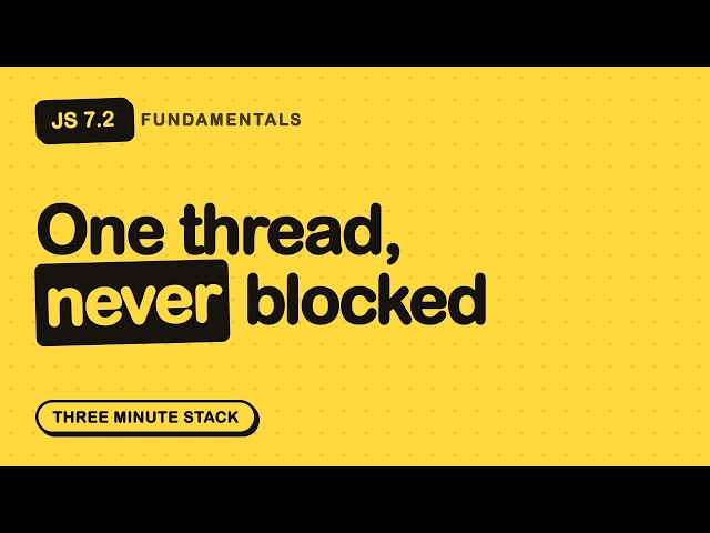 The Event Loop, Explained So It Sticks | JS Fundamentals 7.2 · Three Minute Stack