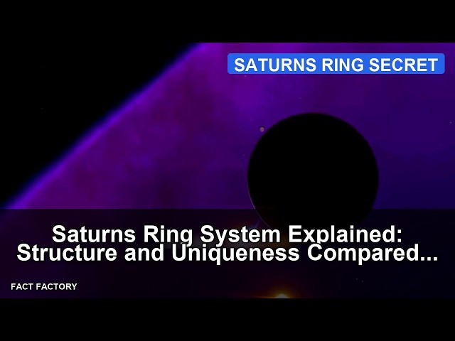 Saturn's Ring System Explained: Structure and Uniqueness Compared to Other Gas Giants