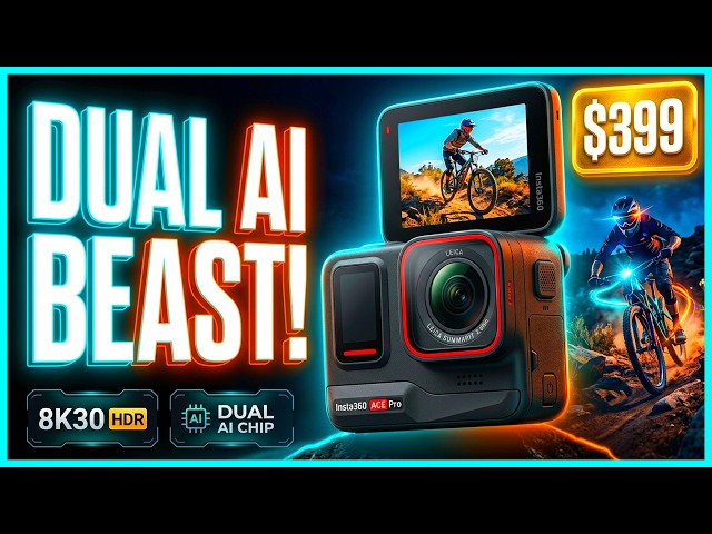 🔥🎥 DUAL AI CHIP 8K ACTION CAM! 📸 Insta360 Ace Pro 2 Brings Leica Optics For $399! 🚀✨