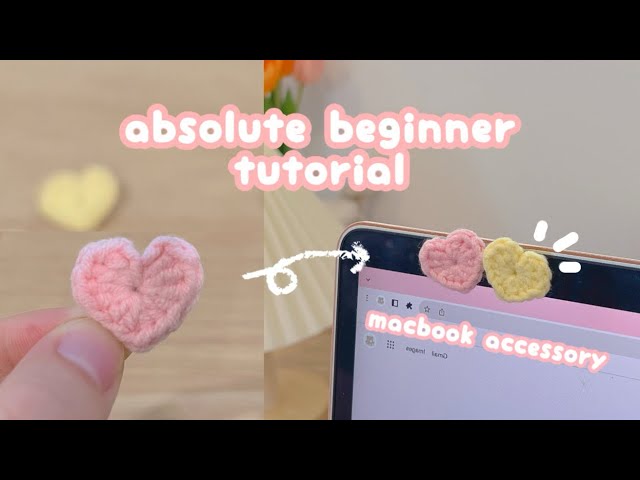 crochet heart ♡ how to crochet a heart | crochet for absolute beginner | easy crochet tiny heart