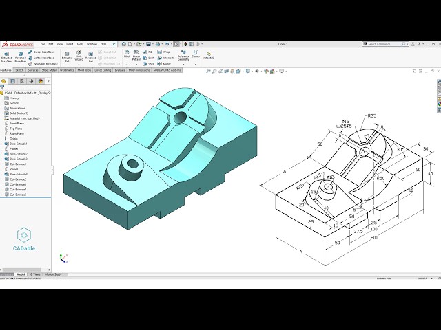 Certified Solidworks Associate CSWA Exam Exercise | Solidworks Advanced Modeling | CADable
