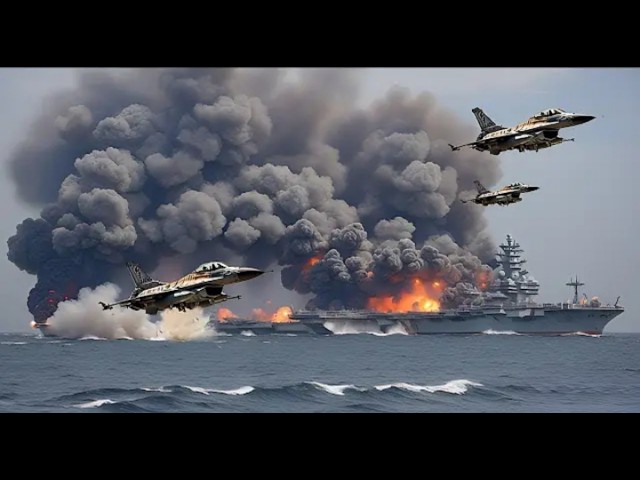 13 Minutes Ago! Ukrainian F-35 Fighter Jets Destroy Giant Russian Aircraft Carrier - Arma 3