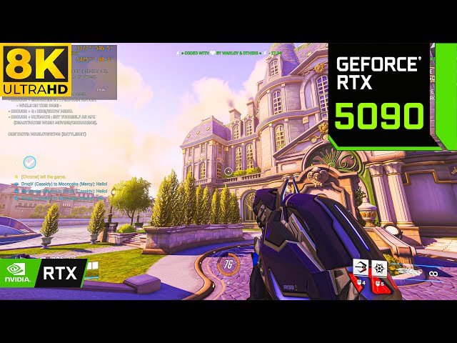 Overwatch 2 : RTX 5090 32GB ( 8K Maximum Settings DLSS ON )