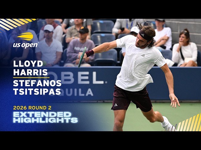 Lloyd Harris vs. Stefanos Tsitsipas: Resumen extendido | US Open 2026, segunda ronda