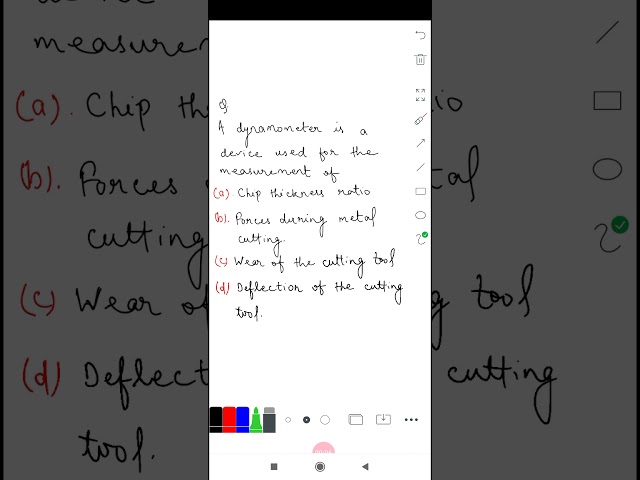 Dynamometer for Measuring Cutting Forces