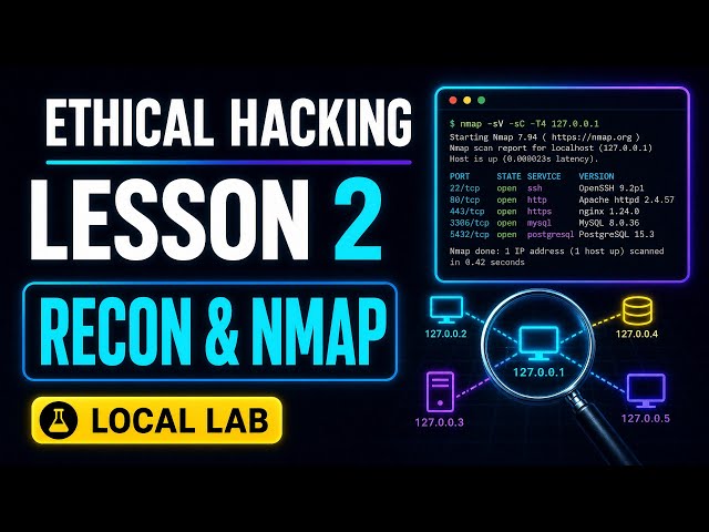 Lesson 2: Reconnaissance & Service Mapping with Nmap | Local Authorized Labs