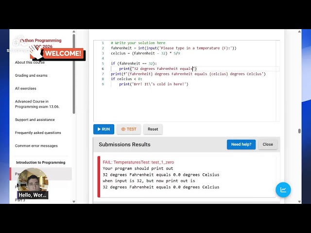 Trying to speedrun Python MOOC in 2026