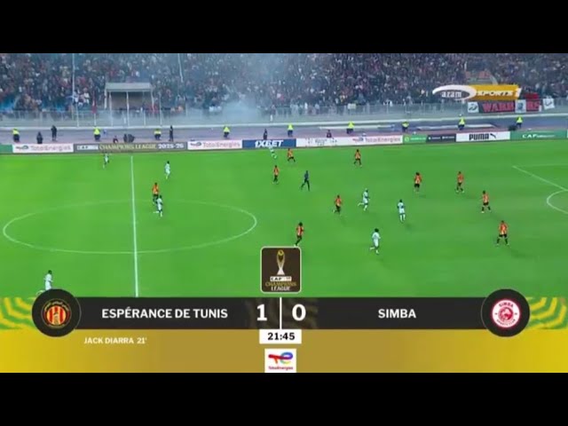 Goli la ESPERANCE vs SIMBA SC | Group Stage CAF Champions League-2026 Ligi ya Mabingwa Afrika